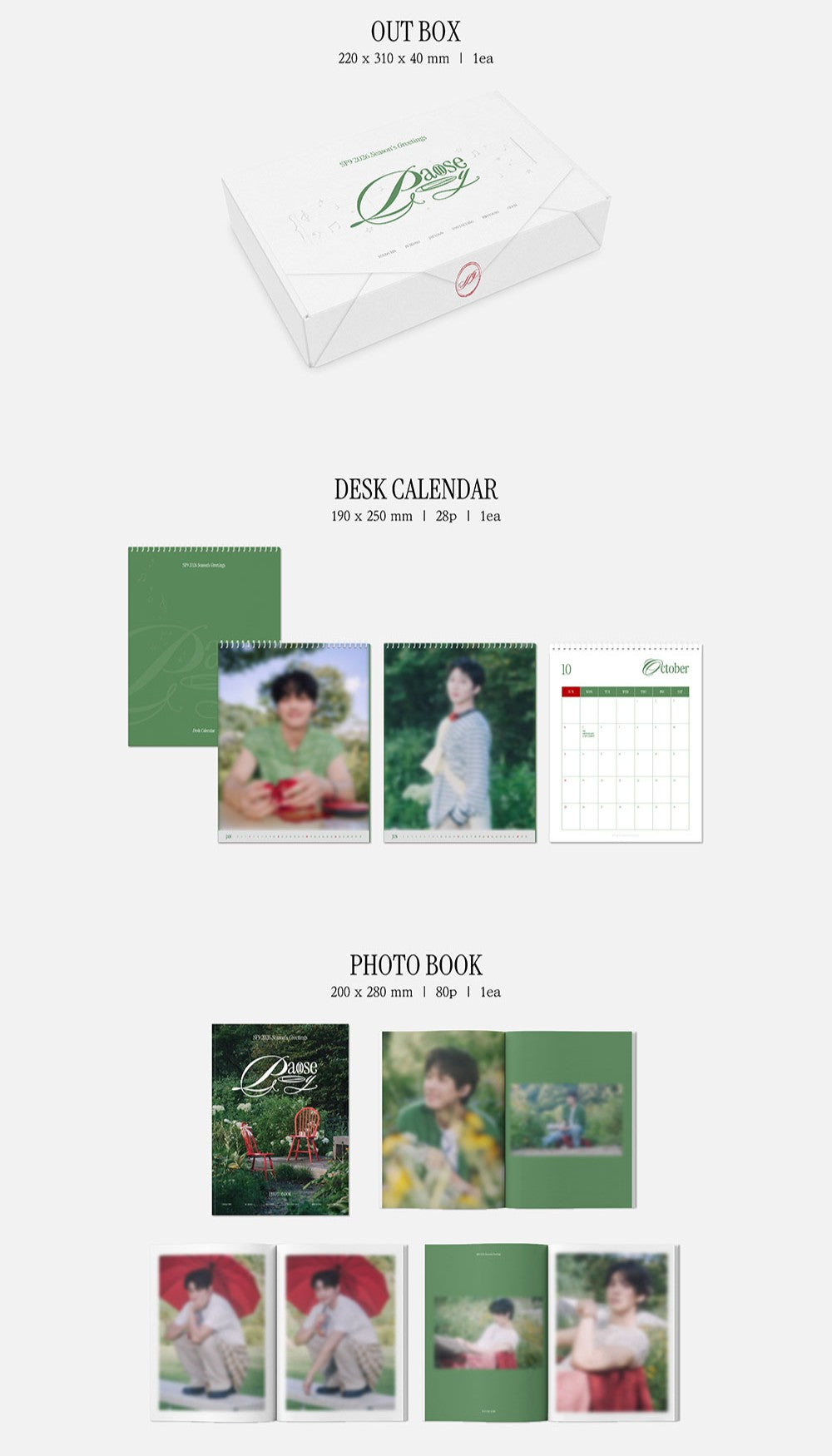 SF9 - 2026 SEASON'S GREETINGS + POB APPLE MUSIC PHOTOCARD
