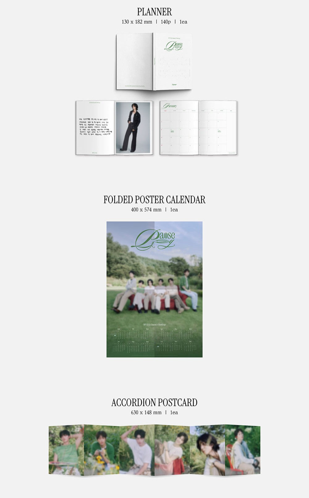 SF9 - 2026 SEASON'S GREETINGS + POB APPLE MUSIC PHOTOCARD