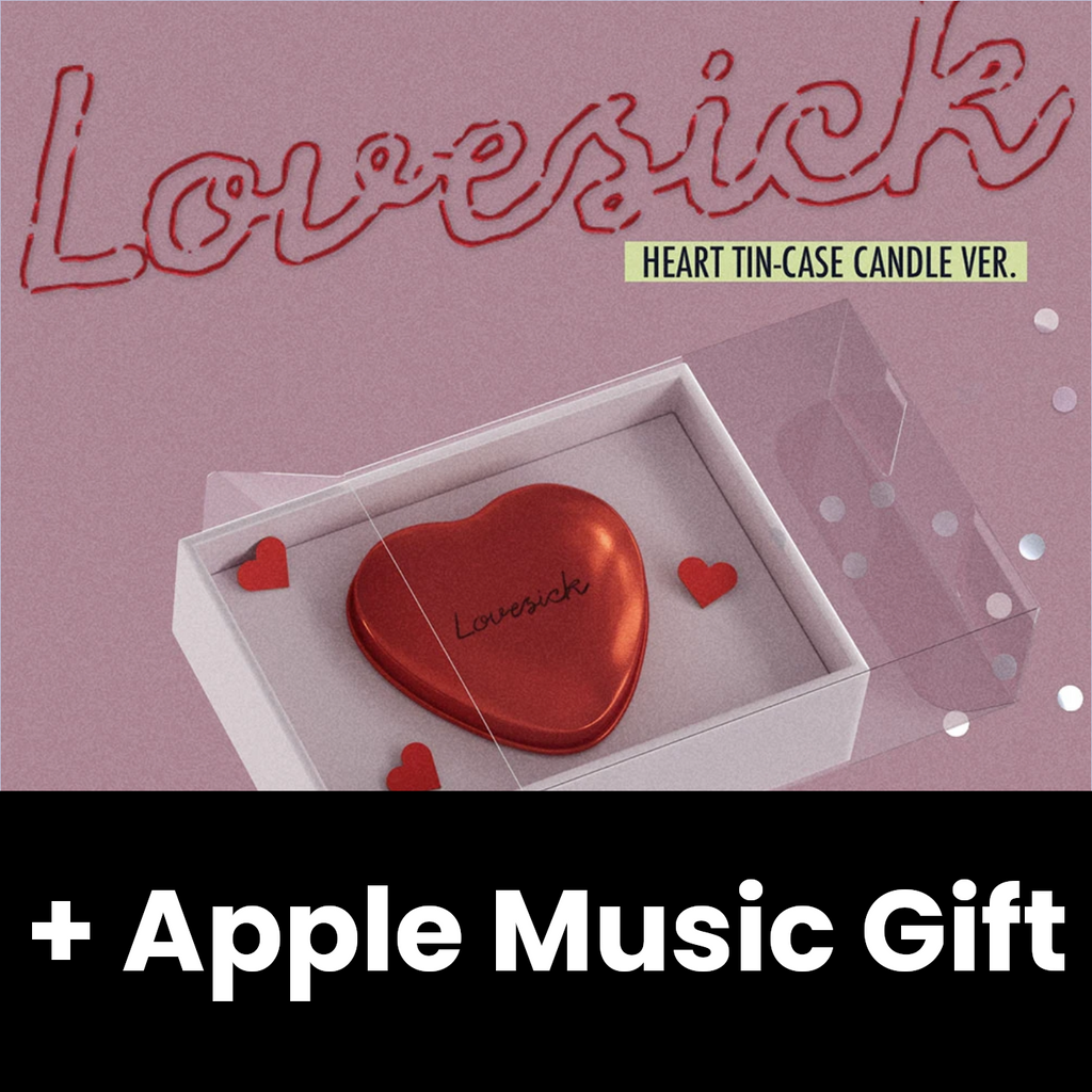 CHAERYEONG (ITZY) - LOVESICK (HEART TIN-CASE CANDLE VER.) + Apple Musi