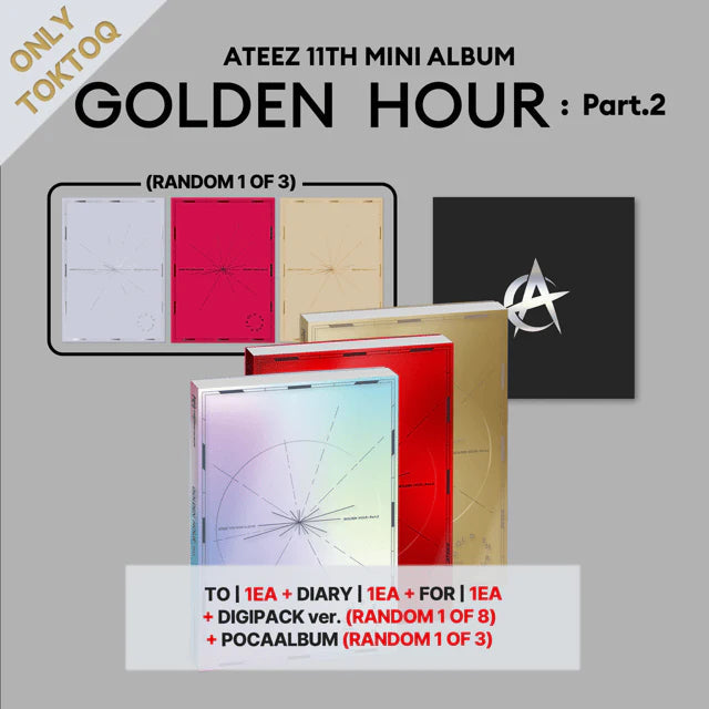 ATEEZ - GOLDEN HOUR: PART.2 SET + TOKTOQ Gift
