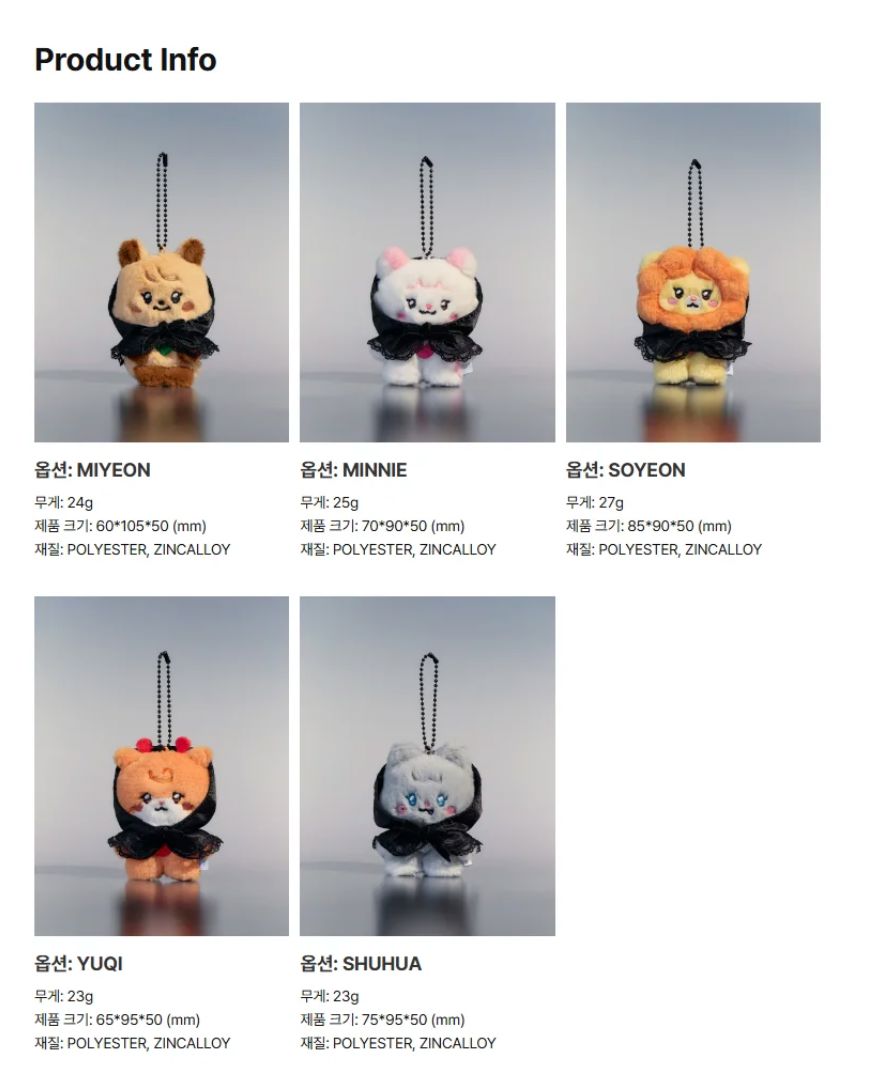 I-DLE - MININI DOLL & KEYRING ('WE ARE' OFFICIAL MD) Nolae