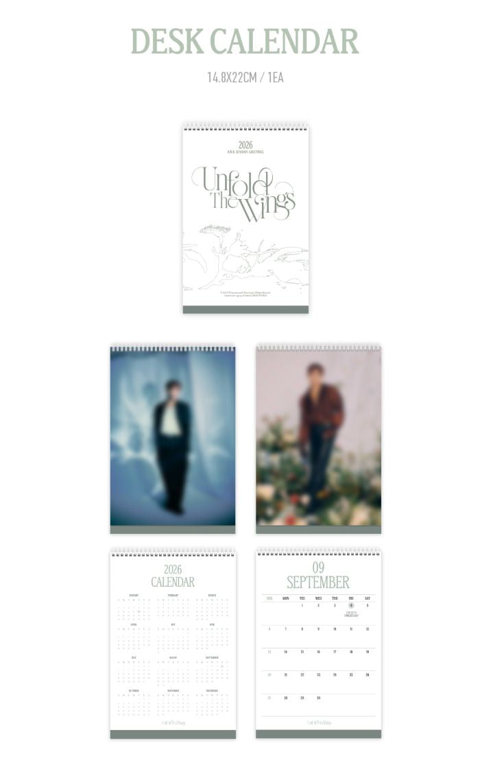 JUN.K (2PM) - 2026 SEASON'S GREETINGS (UNFOLD THE WINGS) + Special Photocard Nolae