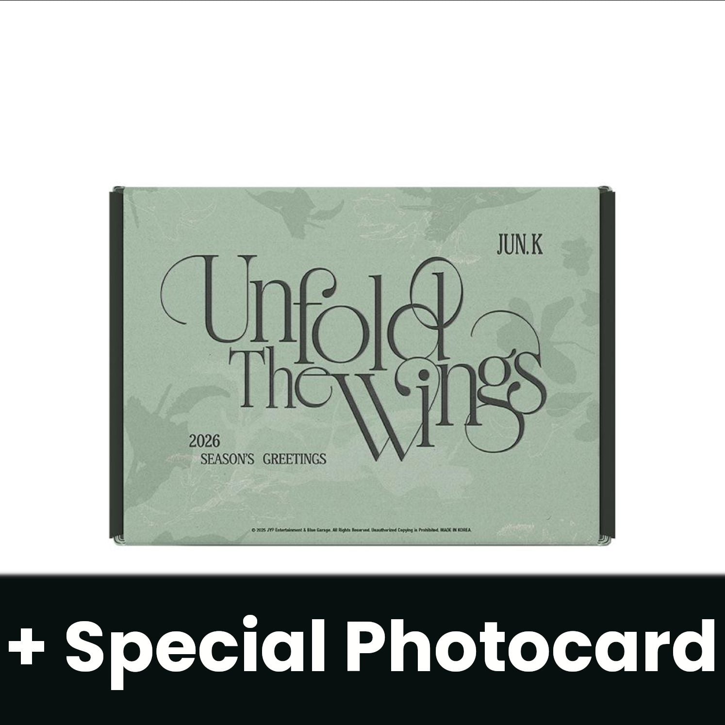 JUN.K (2PM) - 2026 SEASON'S GREETINGS (UNFOLD THE WINGS) + Special Photocard Nolae