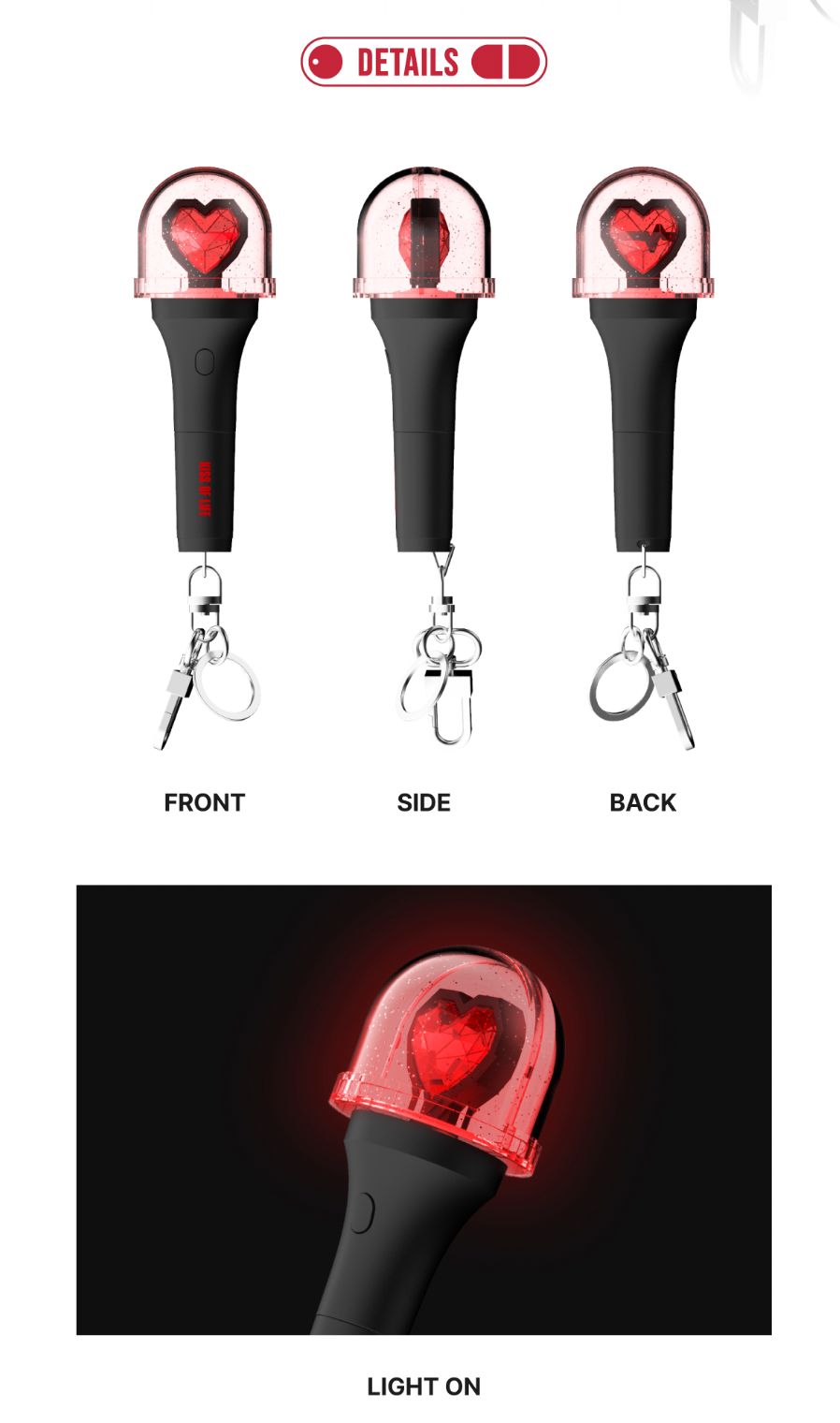 KISS OF LIFE - OFFICIAL MINI LIGHT KEYRING Nolae