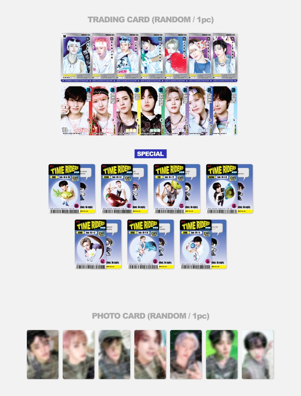 NCT DREAM - RANDOM TRADING CARD SET (GO BACK TO THE FUTURE POP-UP MD) Nolae