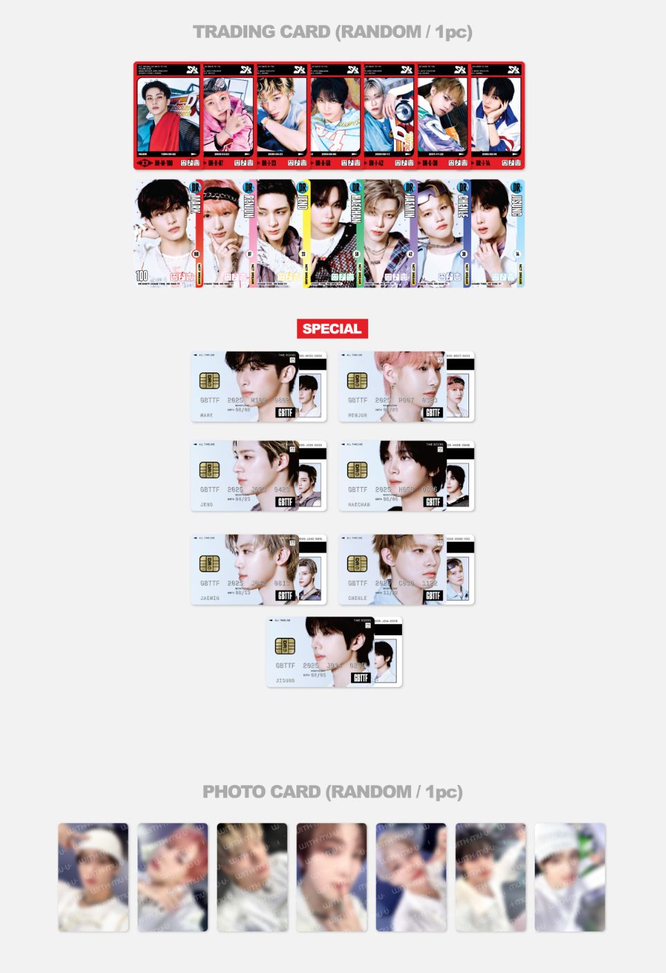 NCT DREAM - RANDOM TRADING CARD SET (GO BACK TO THE FUTURE POP-UP MD) Nolae