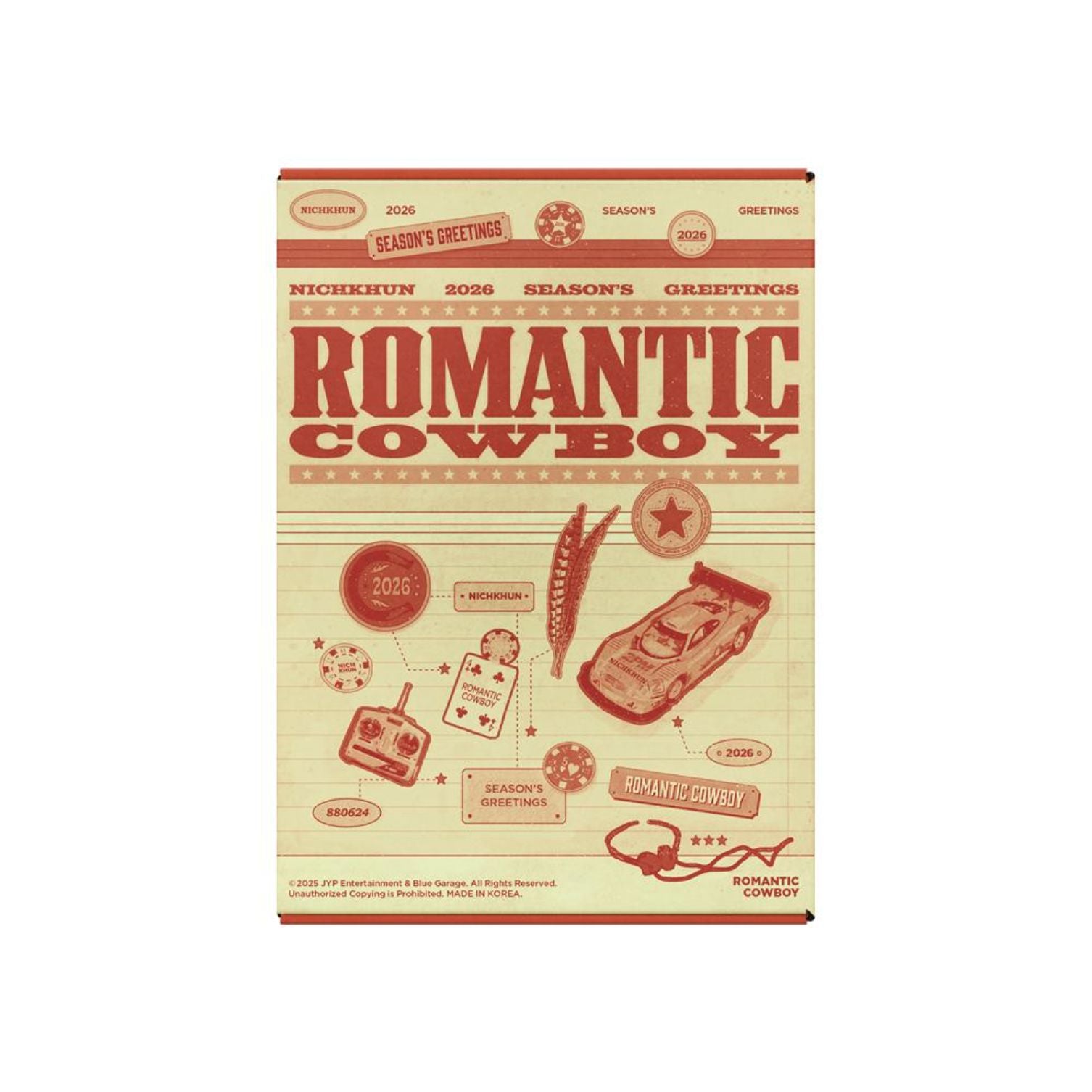 NICHKHUN (2PM) - 2026 SEASON'S GREETINGS (ROMANTIC COWBOY) Nolae