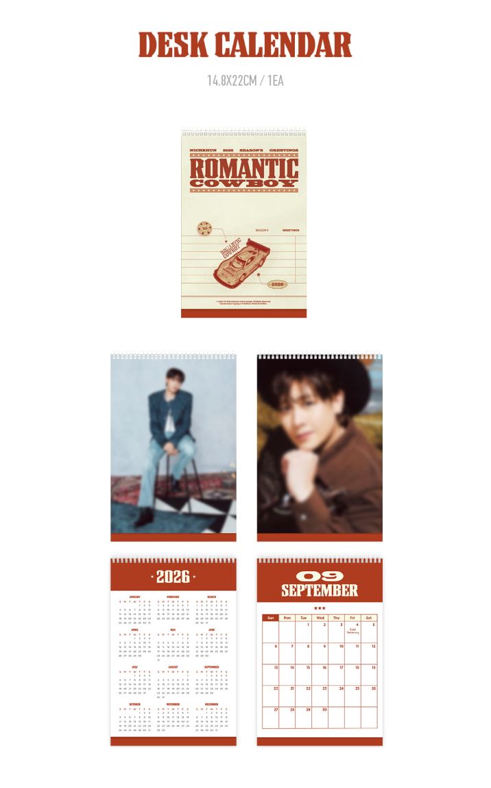 NICHKHUN (2PM) - 2026 SEASON'S GREETINGS (ROMANTIC COWBOY) Nolae