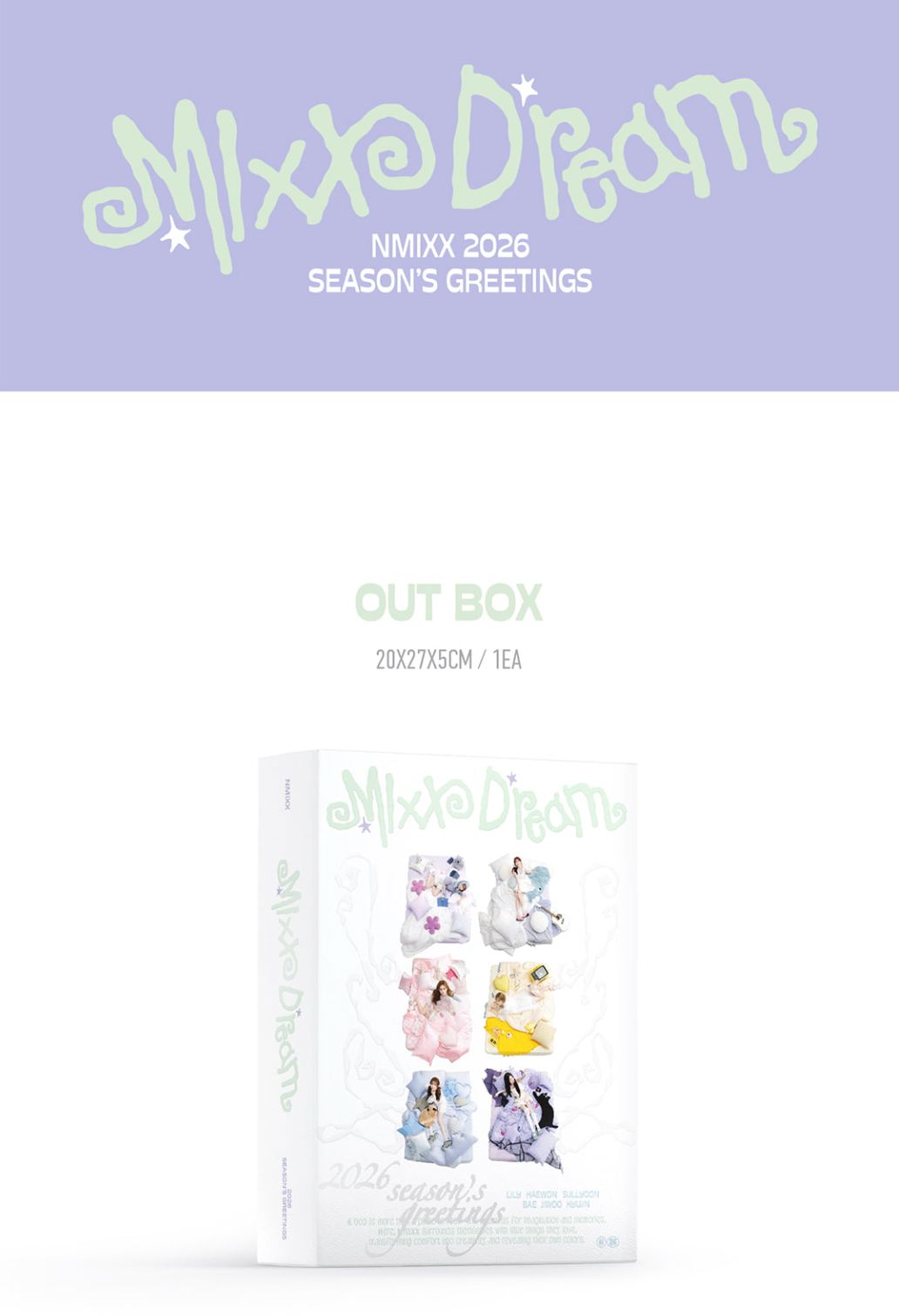 NMIXX - 2026 SEASON'S GREETINGS (MIXX DREAM) + Special Photocard Set Nolae