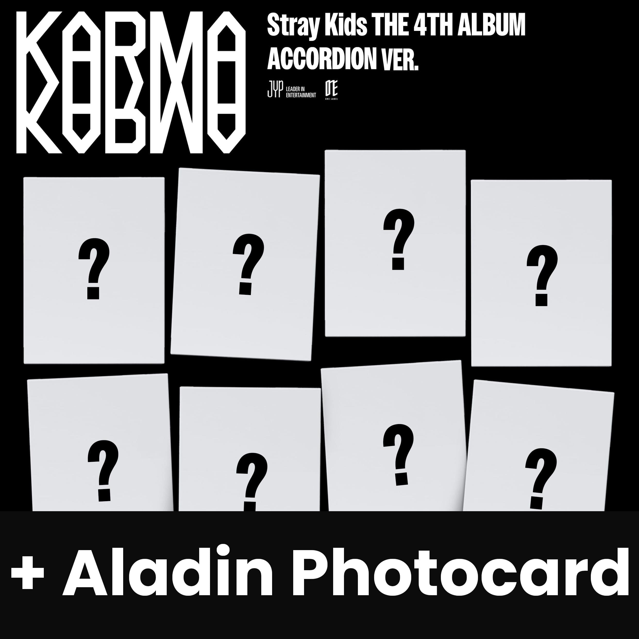STRAY KIDS - KARMA (ACCORDION VER.) + Aladin Photocard Nolae
