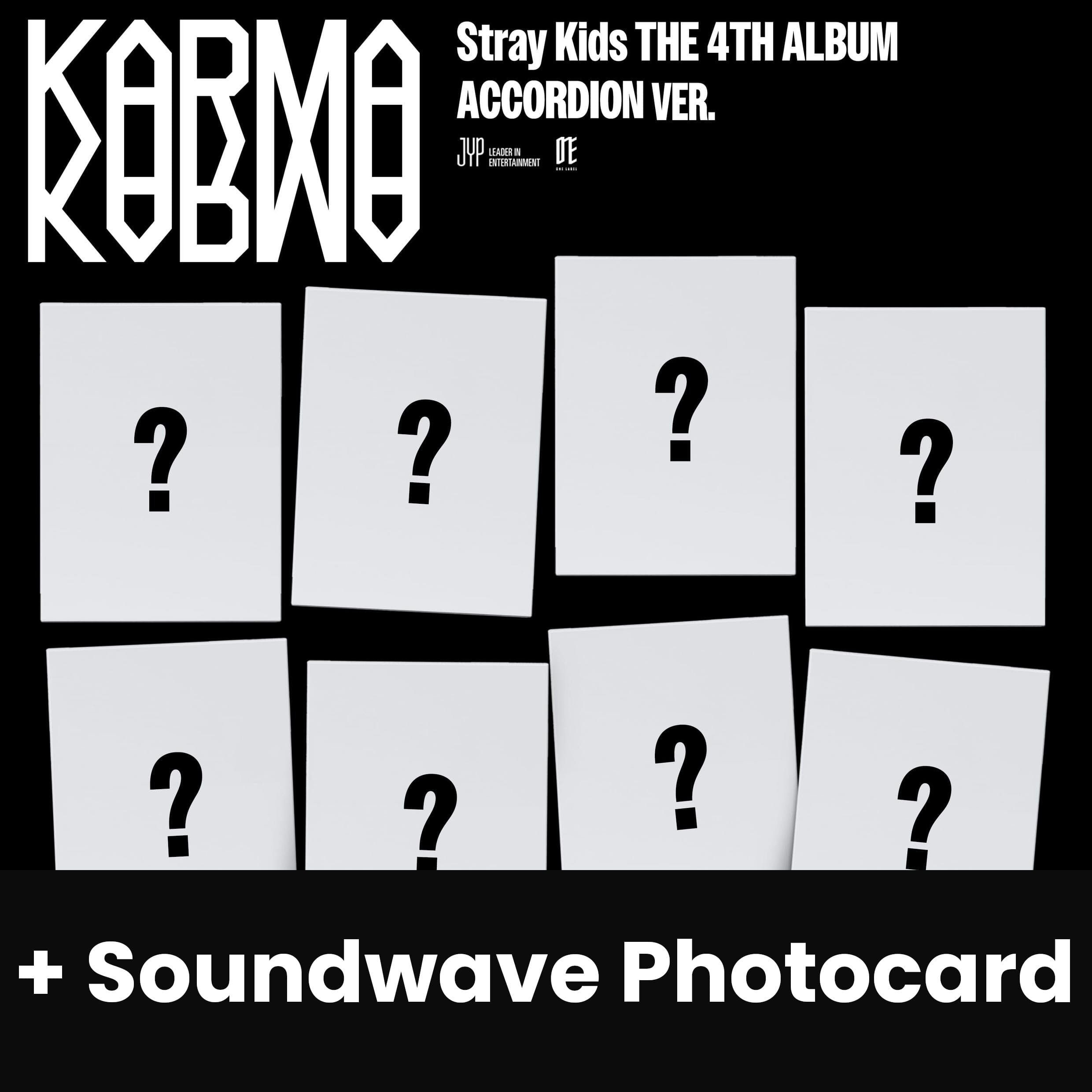 STRAY KIDS - KARMA (ACCORDION VER.) + Soundwave Photocard Nolae