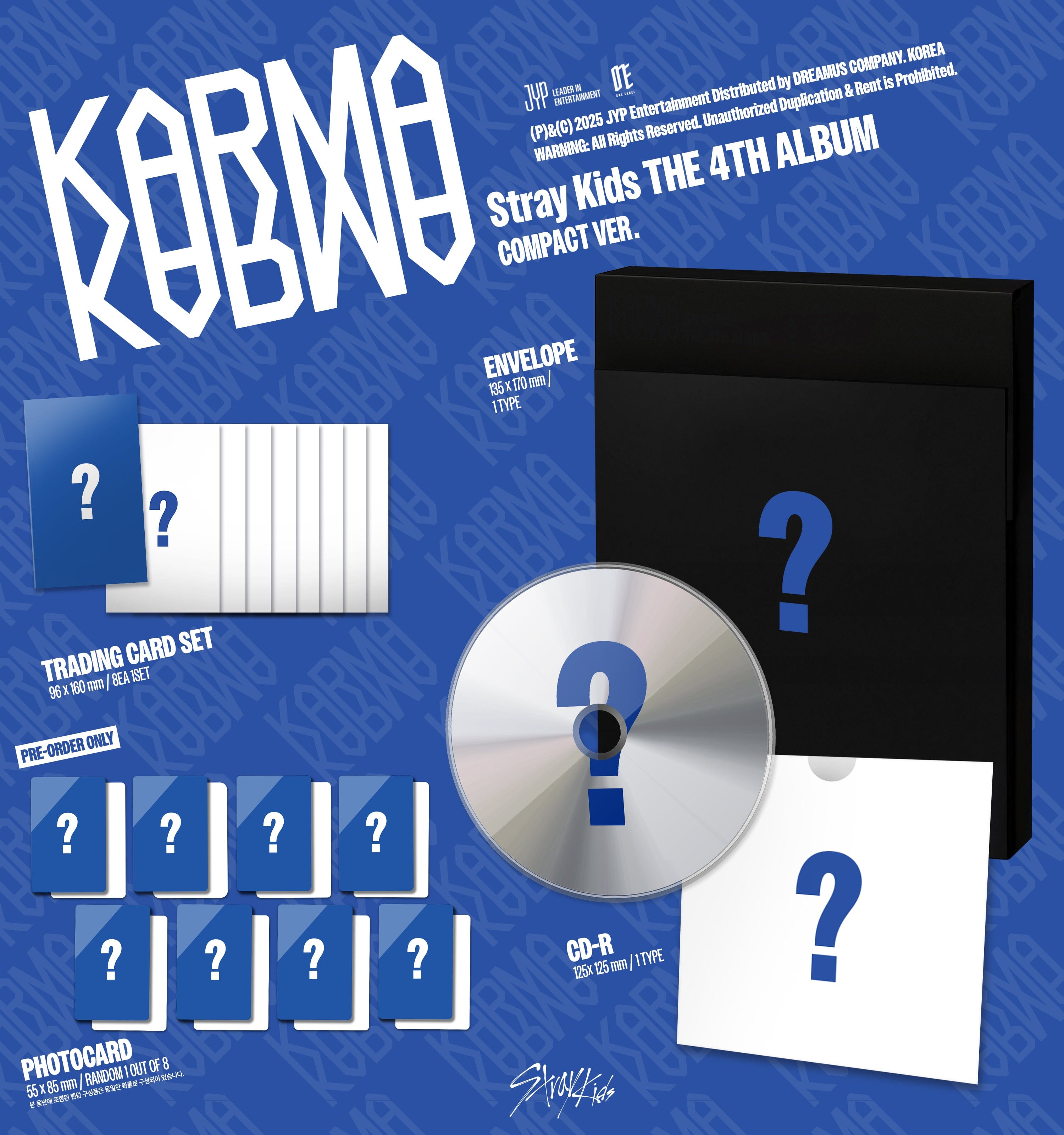 STRAY KIDS - KARMA (COMPACT VER.) + Aladin Photocard Nolae