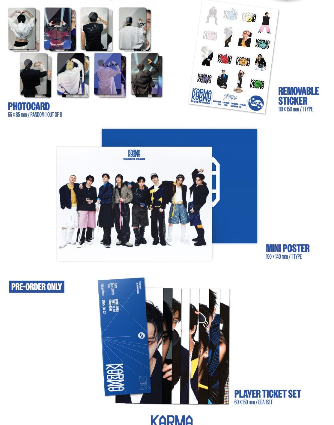 STRAY KIDS - KARMA + FANS SHOP Photocard Nolae