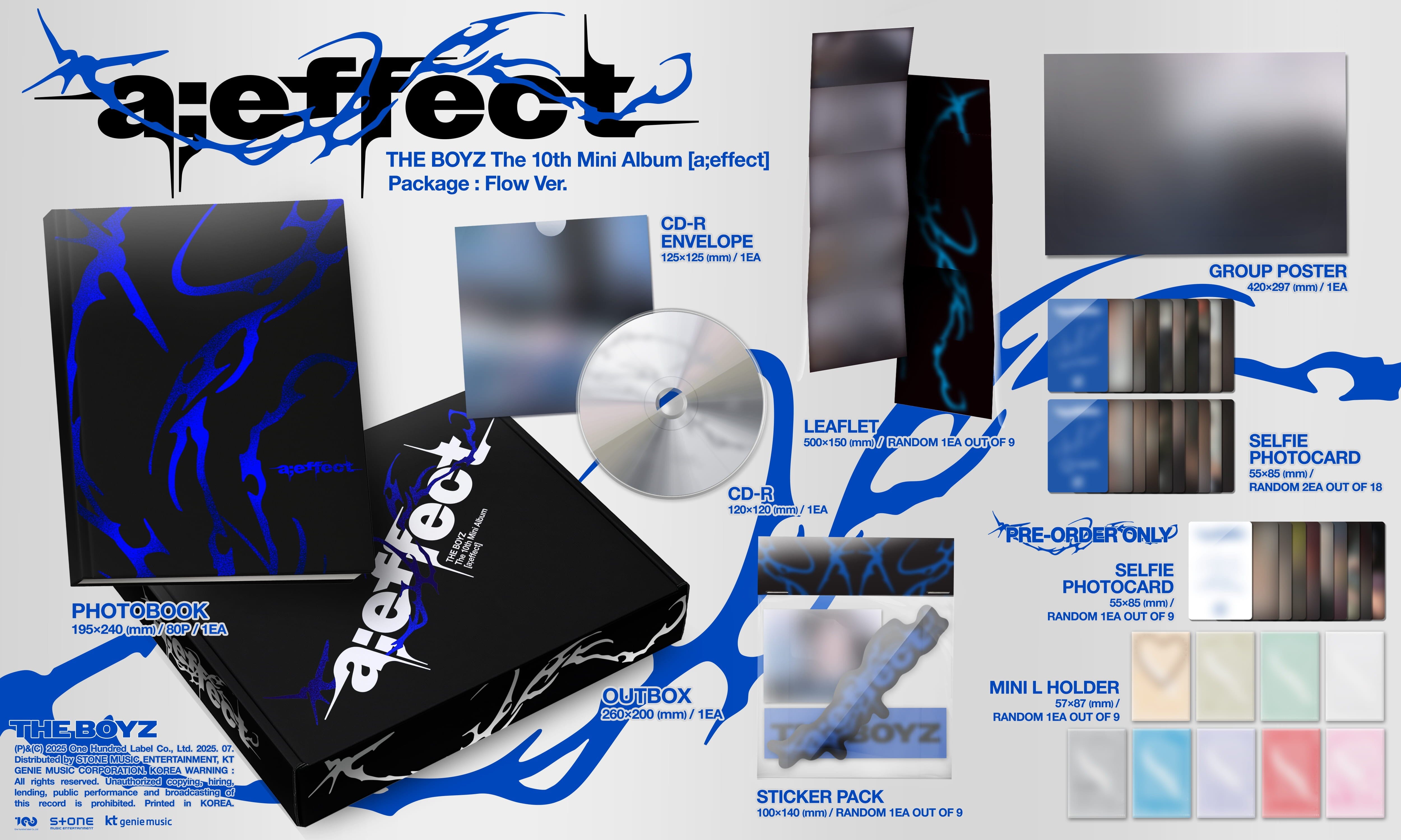 THE BOYZ - A;EFFECT (PHOTOBOOK + FLOW VER. SET) + Weverse Gift Nolae