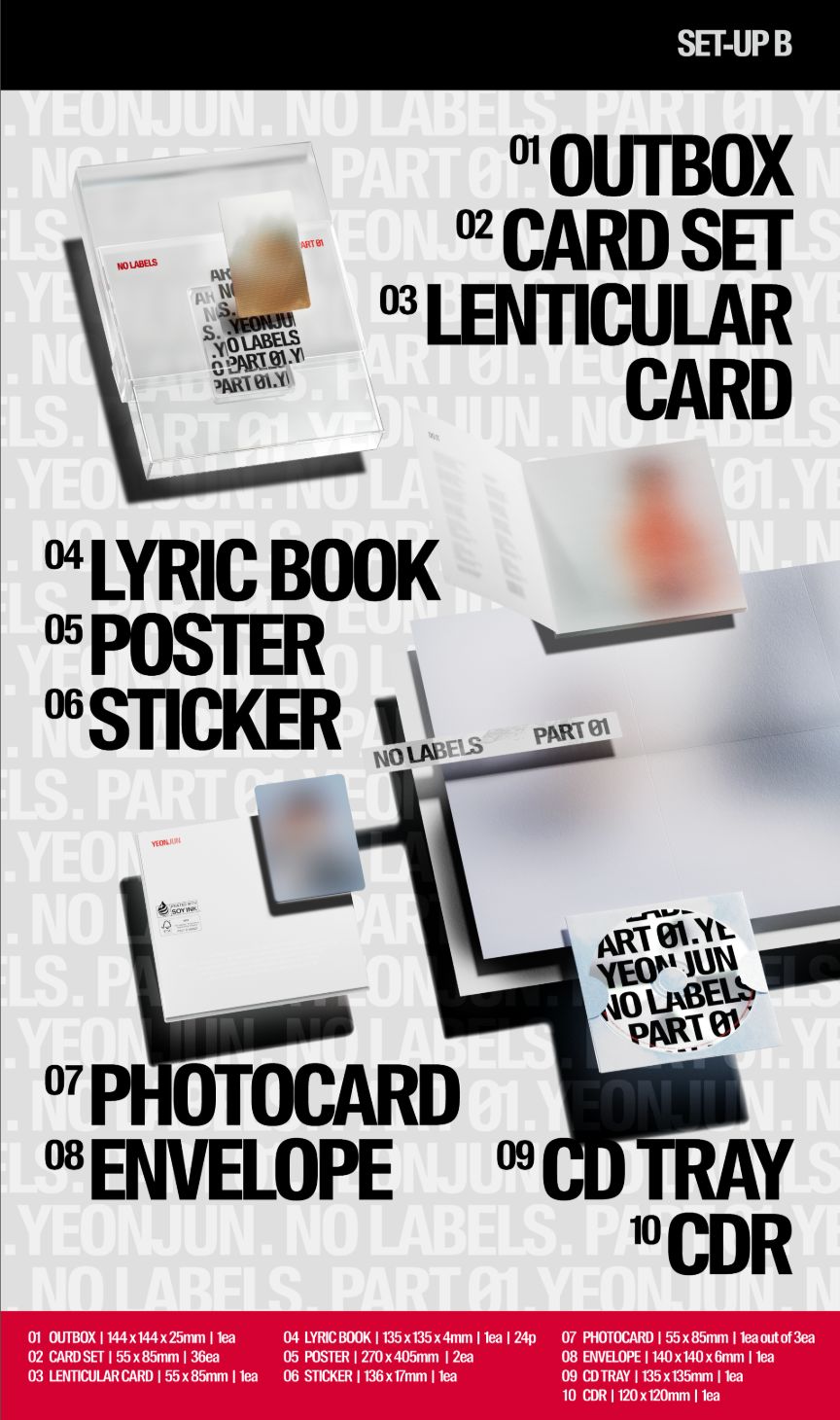 YEONJUN (TXT) - NO LABELS: PART 01 + Makestar Photocard Nolae