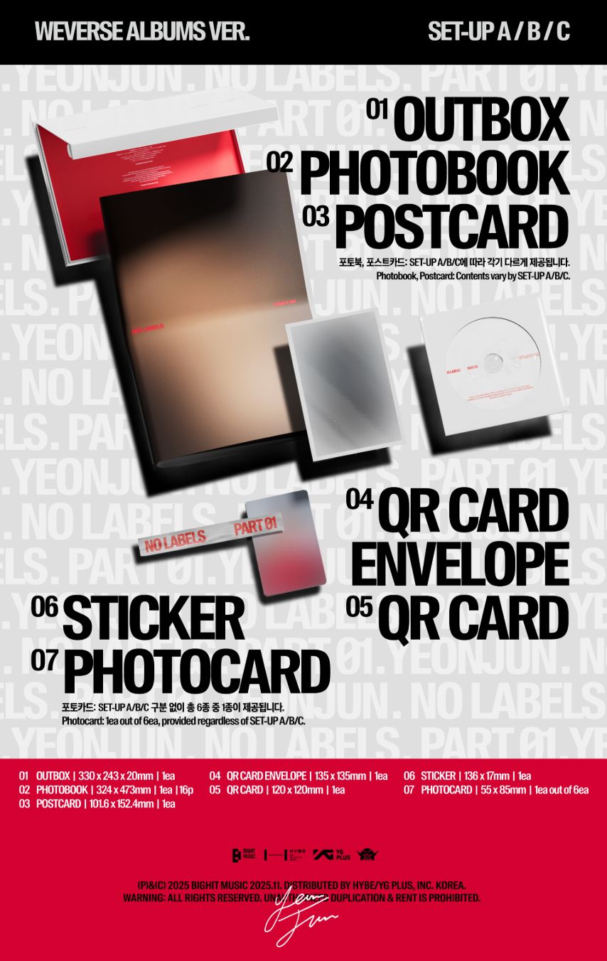 YEONJUN (TXT) - NO LABELS: PART 01 (WEVERSE ALBUMS VER.) Nolae