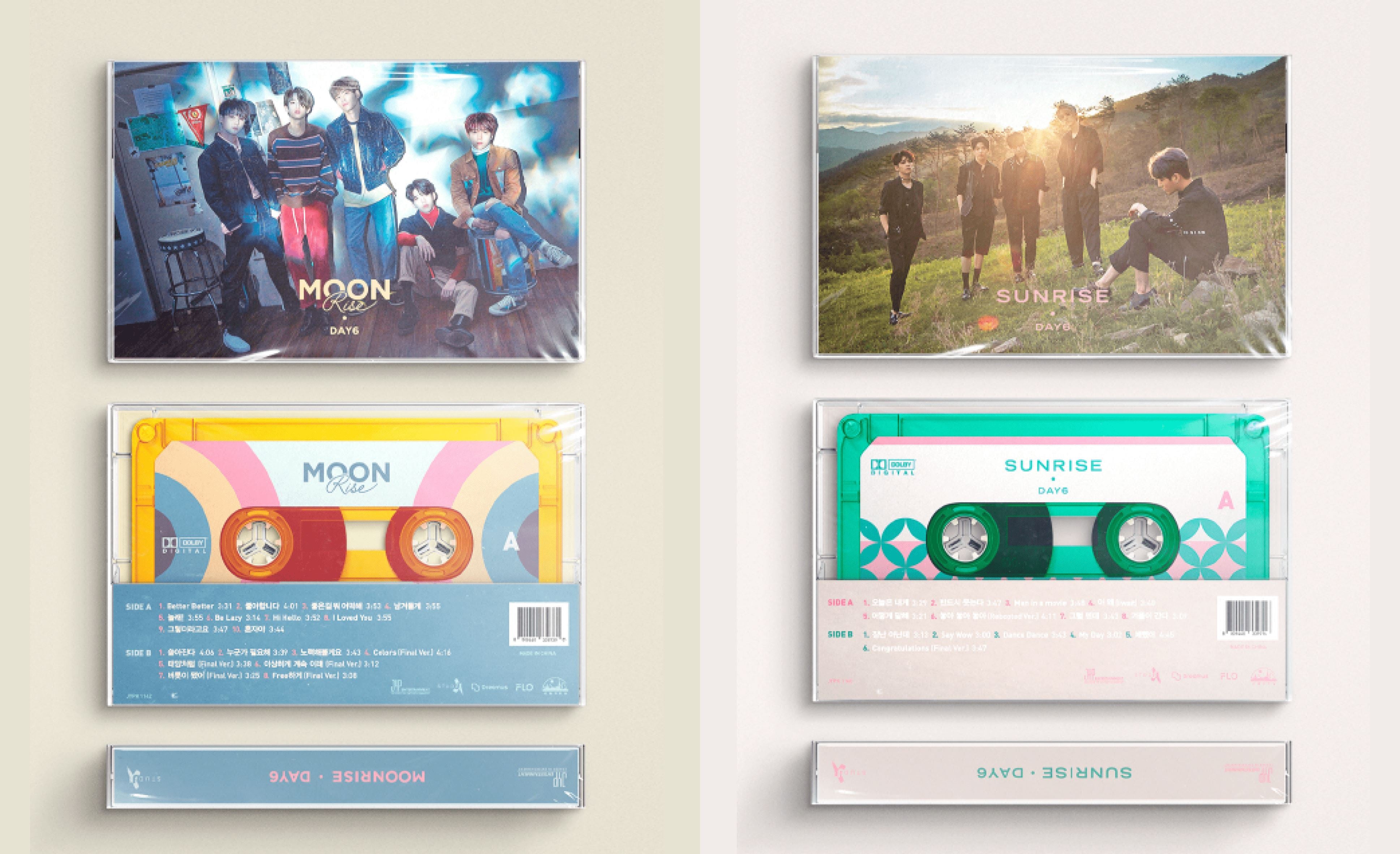 Day6 bringt die Alben Sunrise und Moonrise als Kassetten heraus!