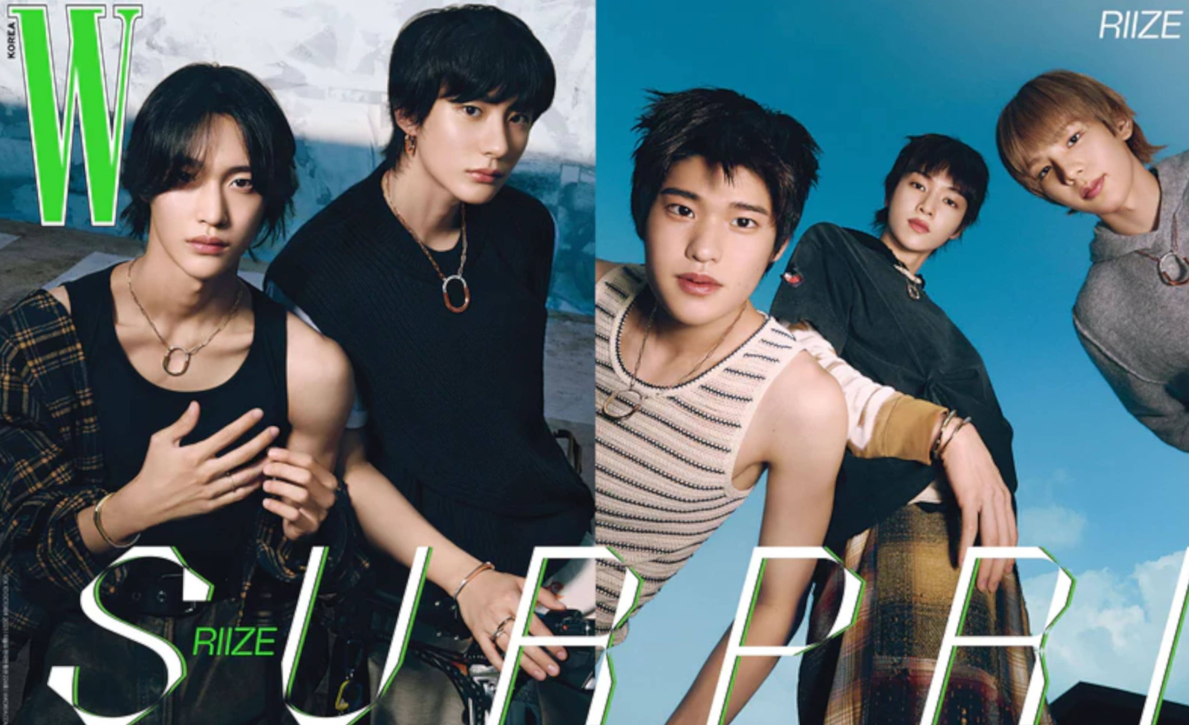 Die Boygroup RIIZE ziert das Cover von dem neuen W Korea Magazin!