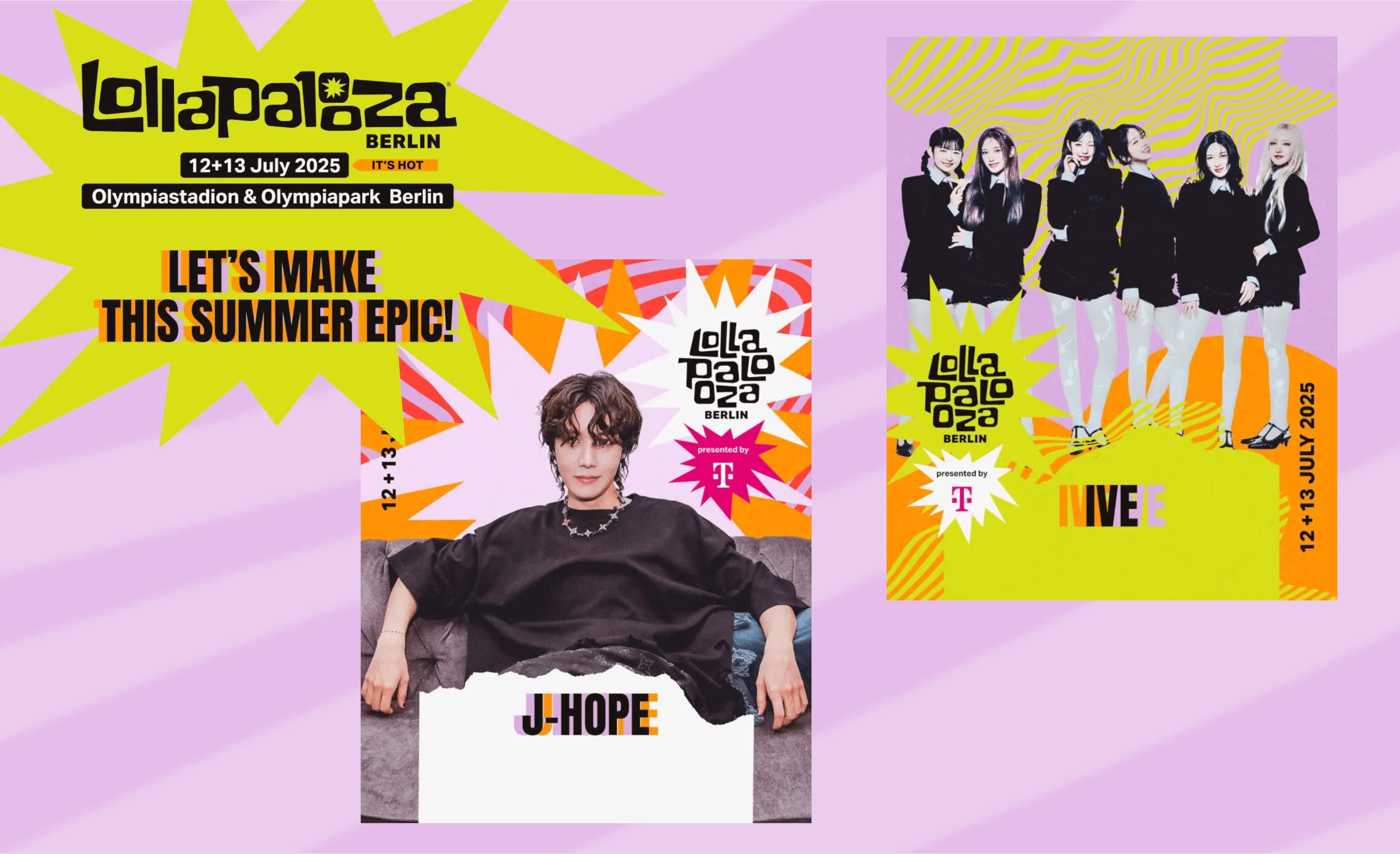 Lollapalooza Berlin feiert 10. Jubiläum mit J-Hope von BTS & IVE!