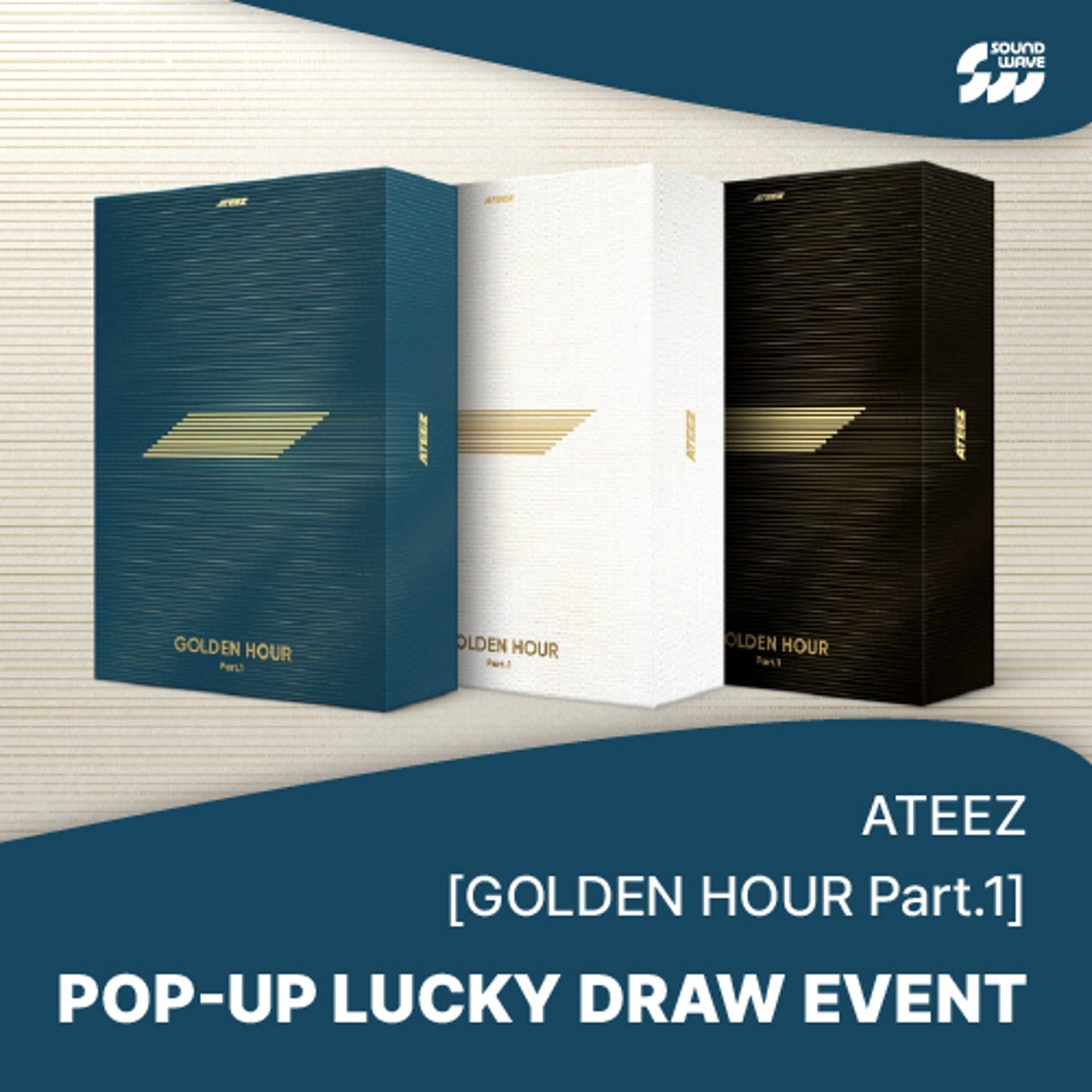 ATEEZ - GOLDEN HOUR : PART 1 (10TH MINI ALBUM) POP-UP LUCKY DRAW