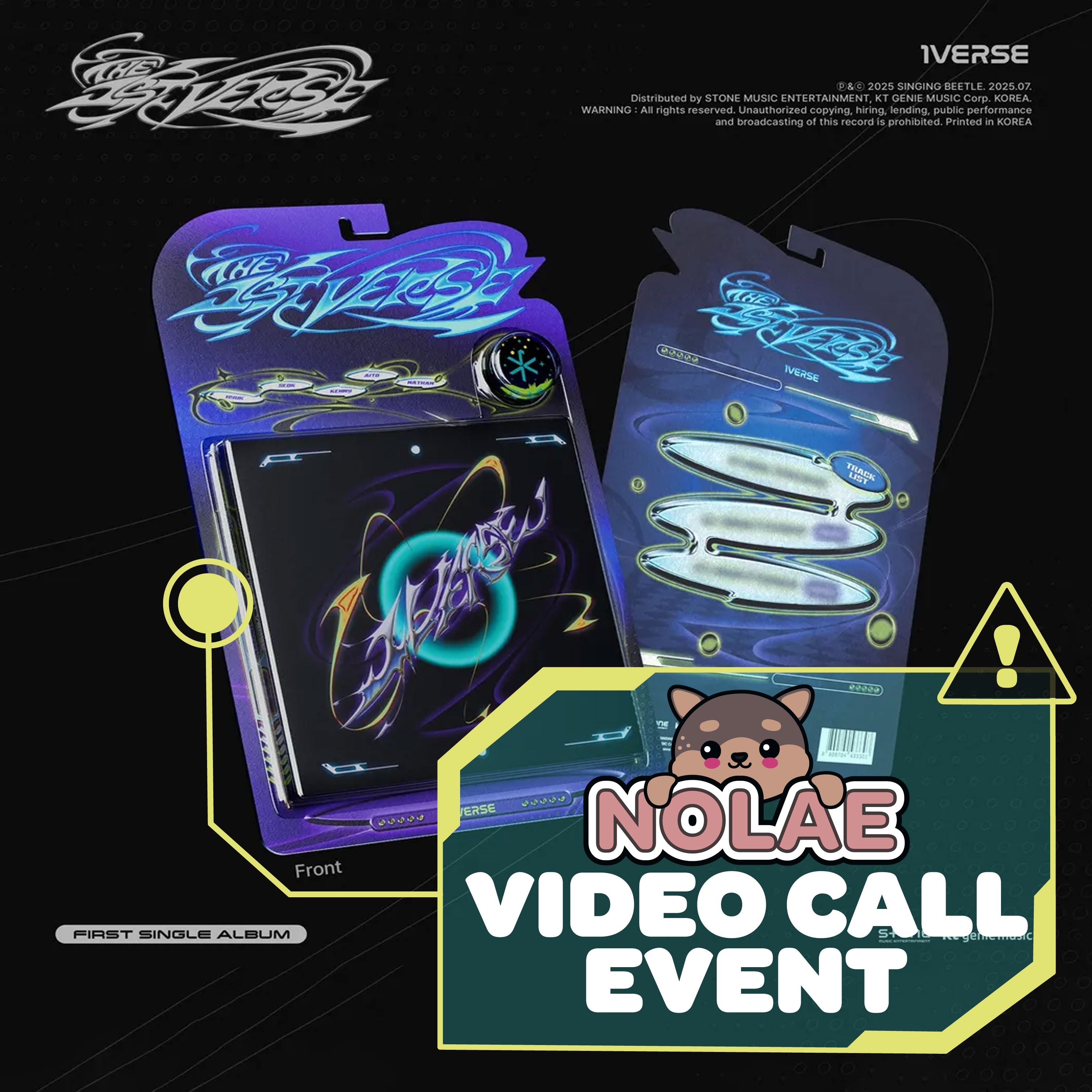 1VERSE - THE 1ST VERSE (OFFICIAL NOLAE FANCALL) + NOLAE PHOTOCARD Nolae