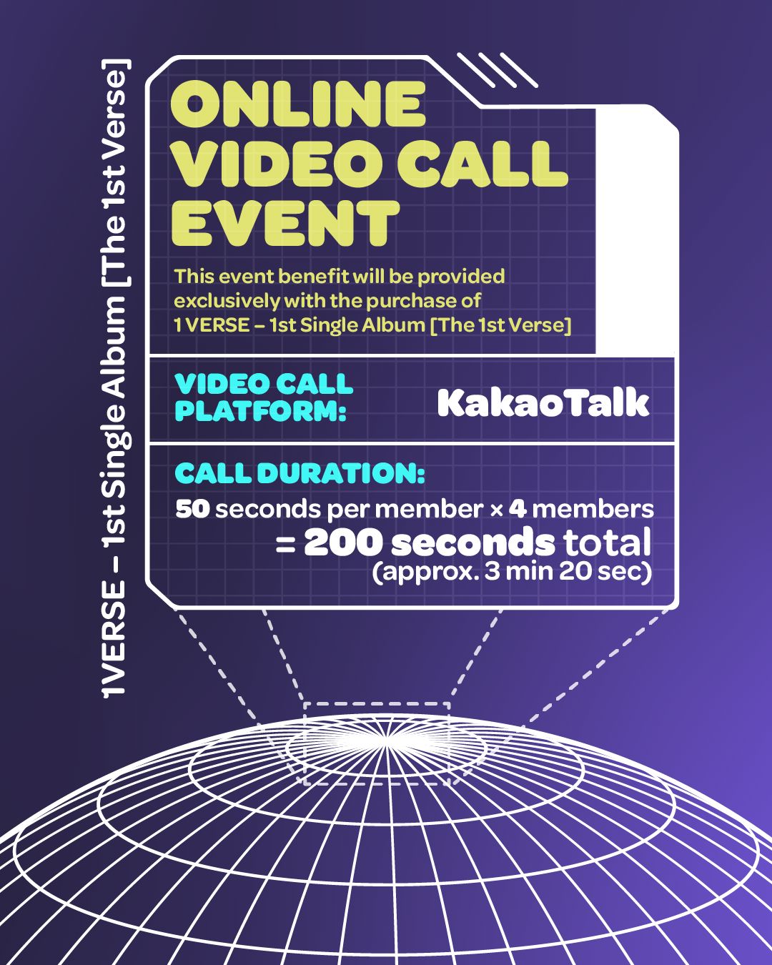 1VERSE - THE 1ST VERSE (OFFICIAL NOLAE FANCALL) + NOLAE PHOTOCARD Nolae