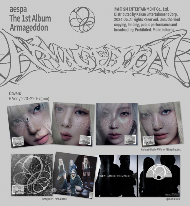 AESPA - ARMAGEDDON (THE 1ST ALBUM) MY POWER VER. + Soundwave Photocard