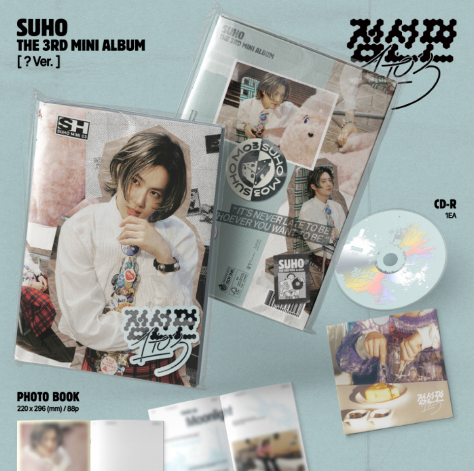 SUHO (EXO) - 1 TO 3 (3RD MINI ALBUM) ? PHOTOBOOK VER. + Extra Photocard