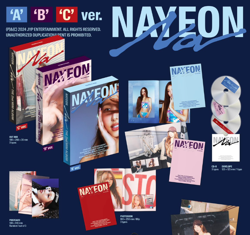 TWICE NAYEON 1st Mini Album 'IM NAYEON' (A Versione) – Con Photobook, Poster, Photocard E Regalo Esclusivo