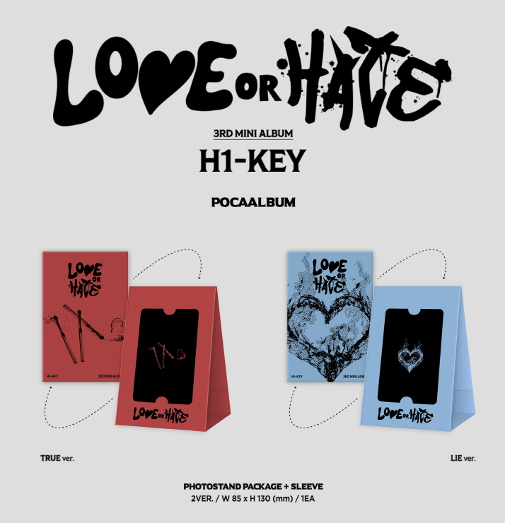 H1-KEY - LOVE OR HATE (3RD MINI ALBUM) POCA ALBUM