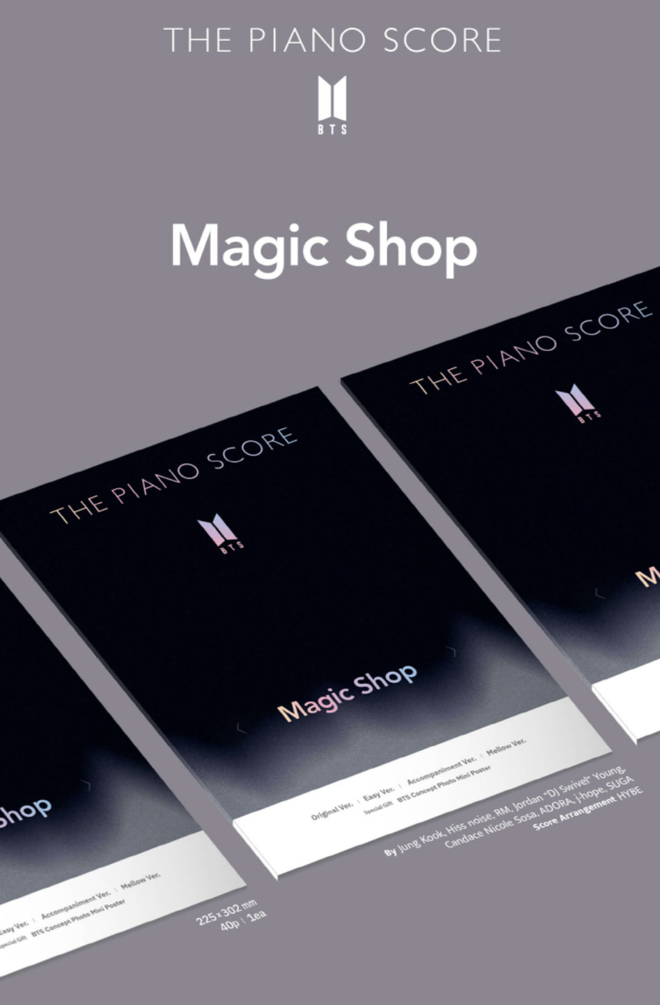 BTS - THE PIANO SCORE : BTS 'MAGIC SHOP'