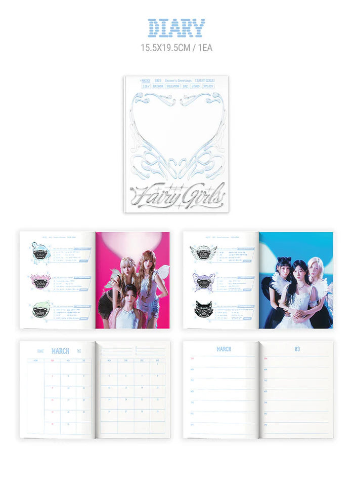 NMIXX - 2025 SEASON'S GREETINGS (FAIRY GIRLS) + JYP SHOP Photocard Set