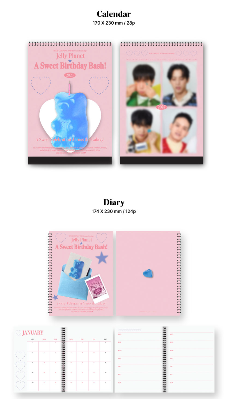 BTOB COMPANY - 2025 SEASON'S GREETINGS (JELLY PLANET : A SWEET BIRTHDAY BASH!)