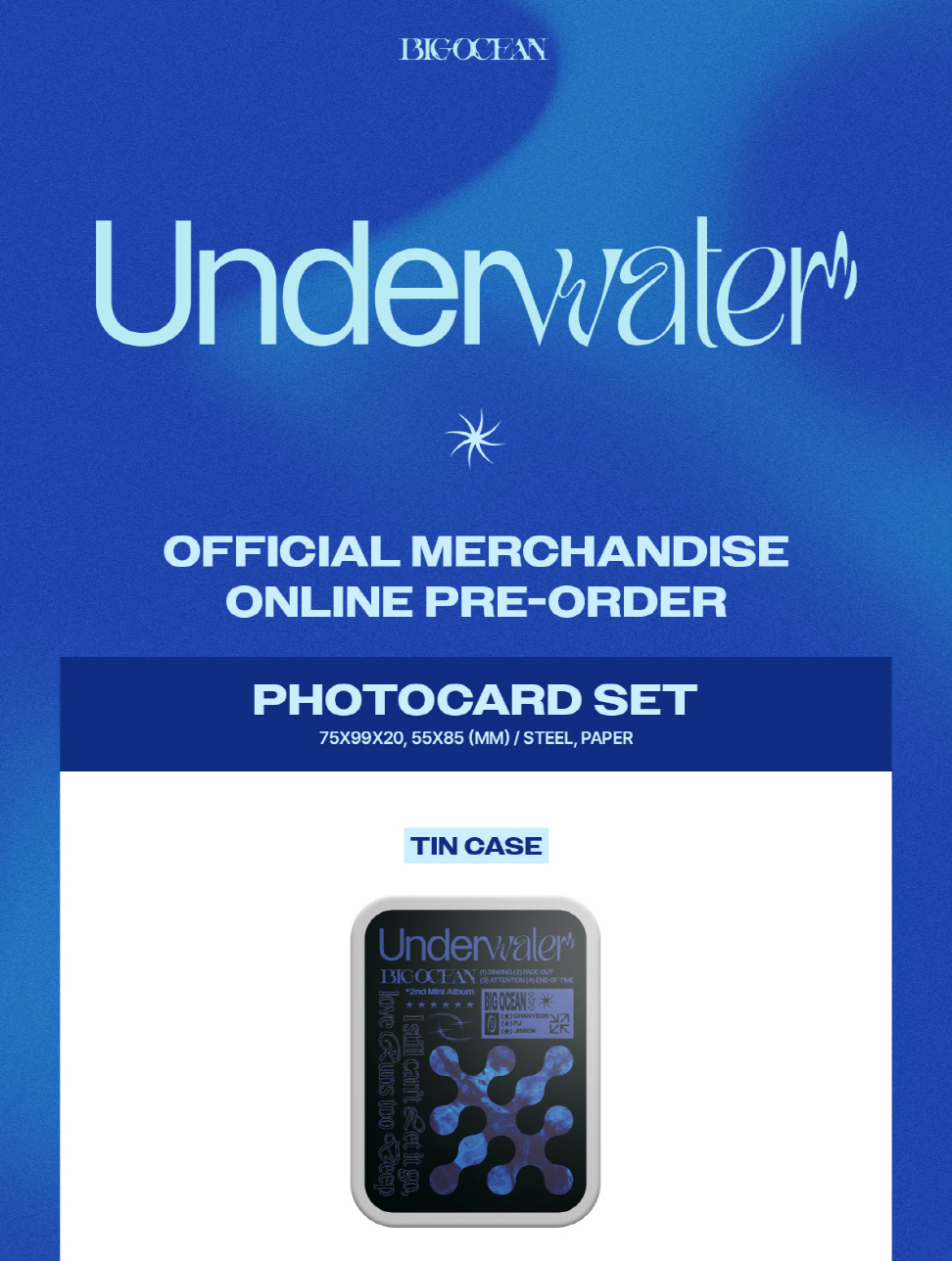 BIG OCEAN - PHOTO CARD SET (UNDERWATER)