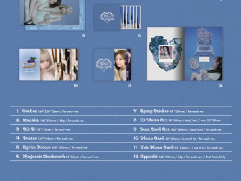 NMIXX - BLUE VALENTINE + Apple Music Photocard