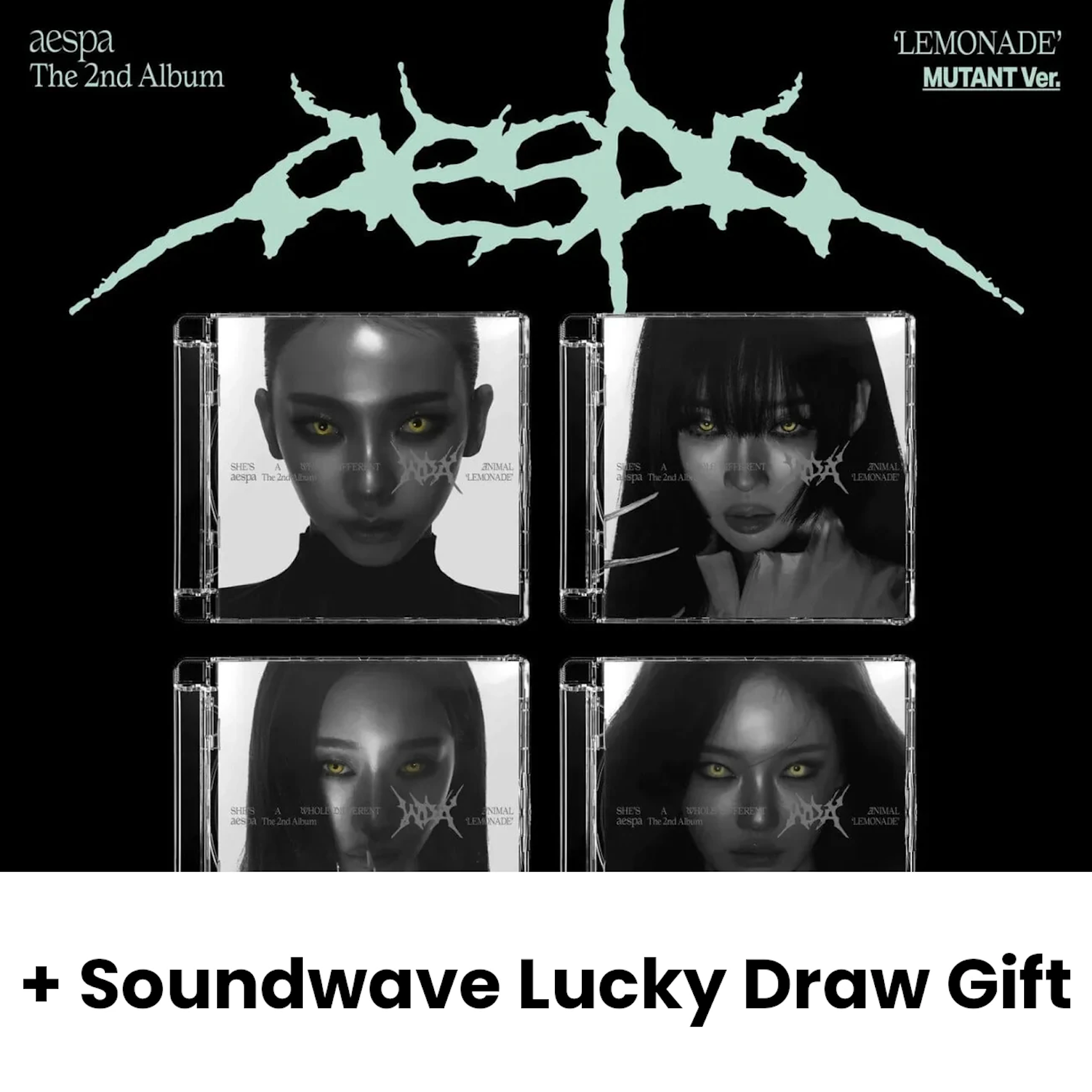 AESPA - LEMONADE (MUTANT VER.) + Soundwave Lucky Draw Gift