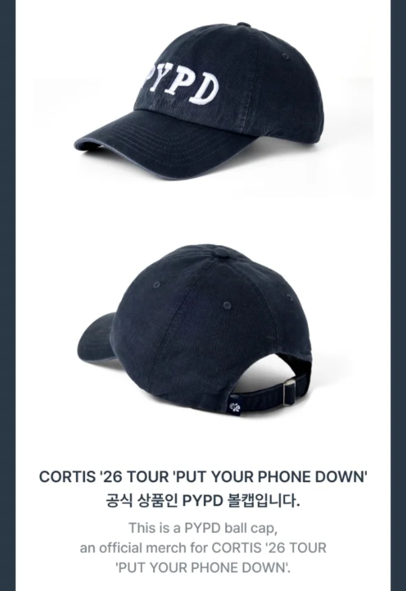 CORTIS - BALL CAP ('26 CORTIS TOUR : PUT YOUR PHONE DOWN MD)