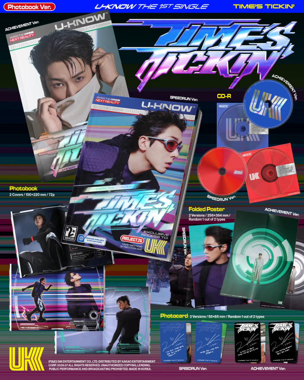 U-KNOW YUNHO (TVXQ!) - TIME'S TICKIN' (PHOTOBOOK VER.)