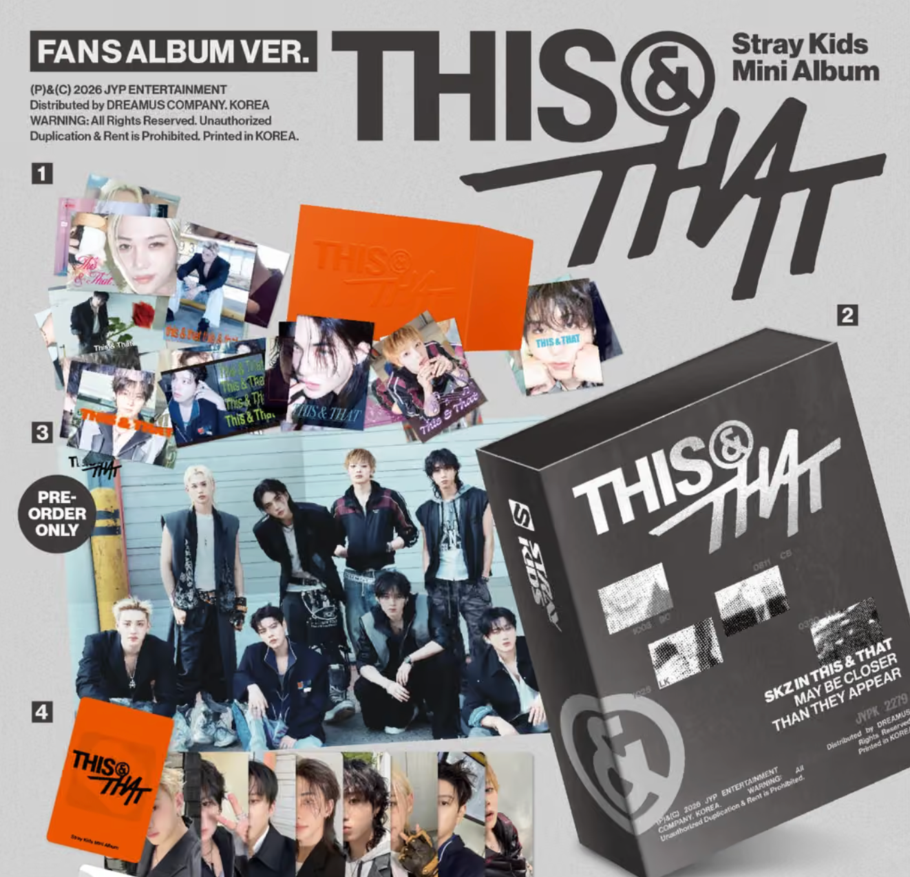 STRAY KIDS - THIS & THAT (FANS ALBUM VER.) + Apple Music Gift
