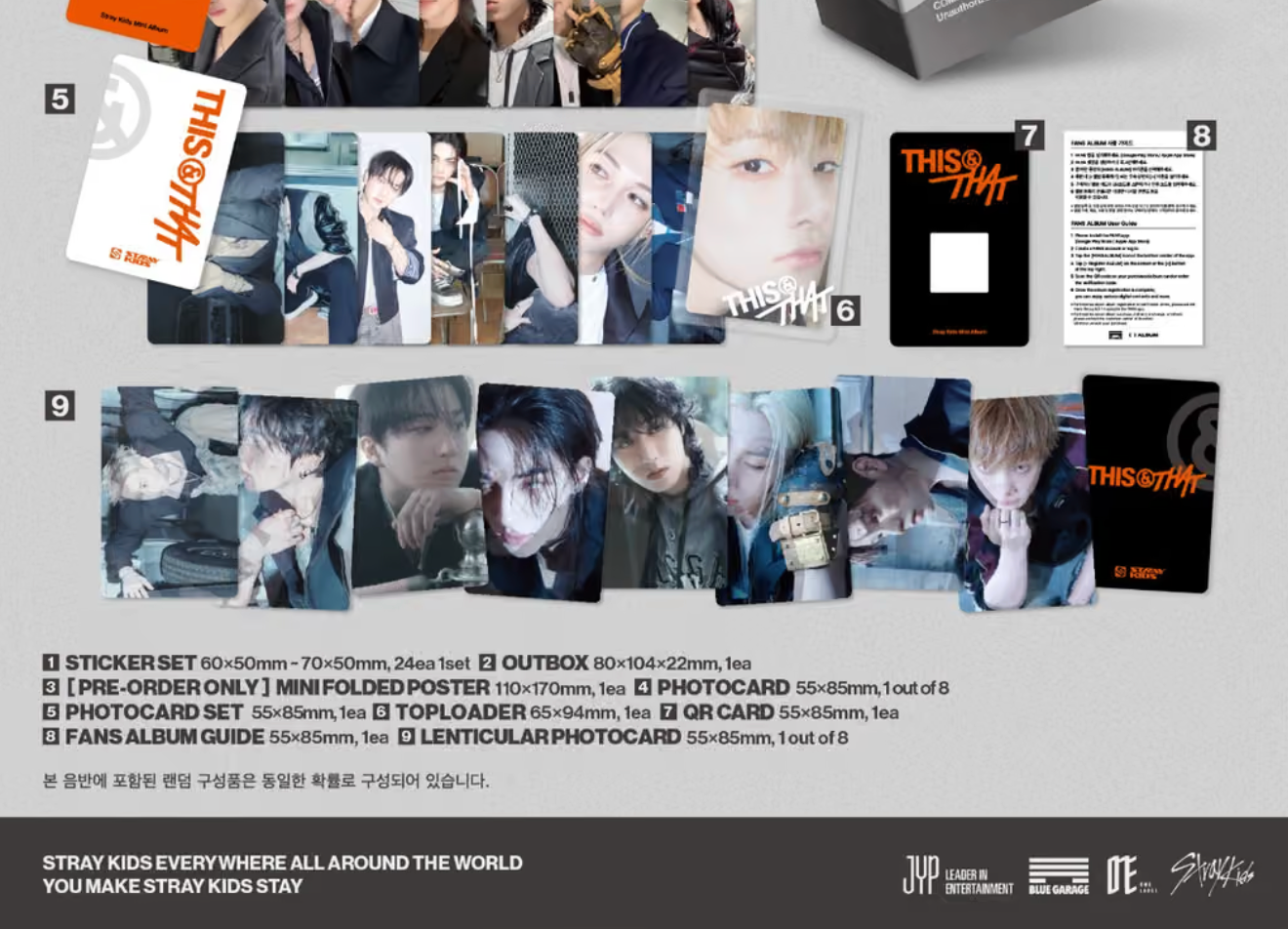 STRAY KIDS - THIS & THAT (FANS ALBUM VER.) + Apple Music Gift