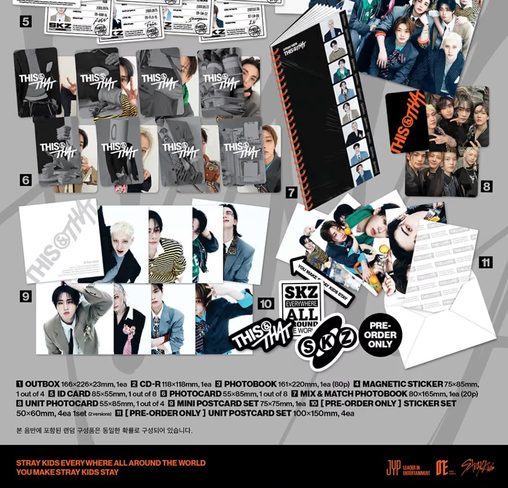 STRAY KIDS - THIS & THAT + Tower Record Gift