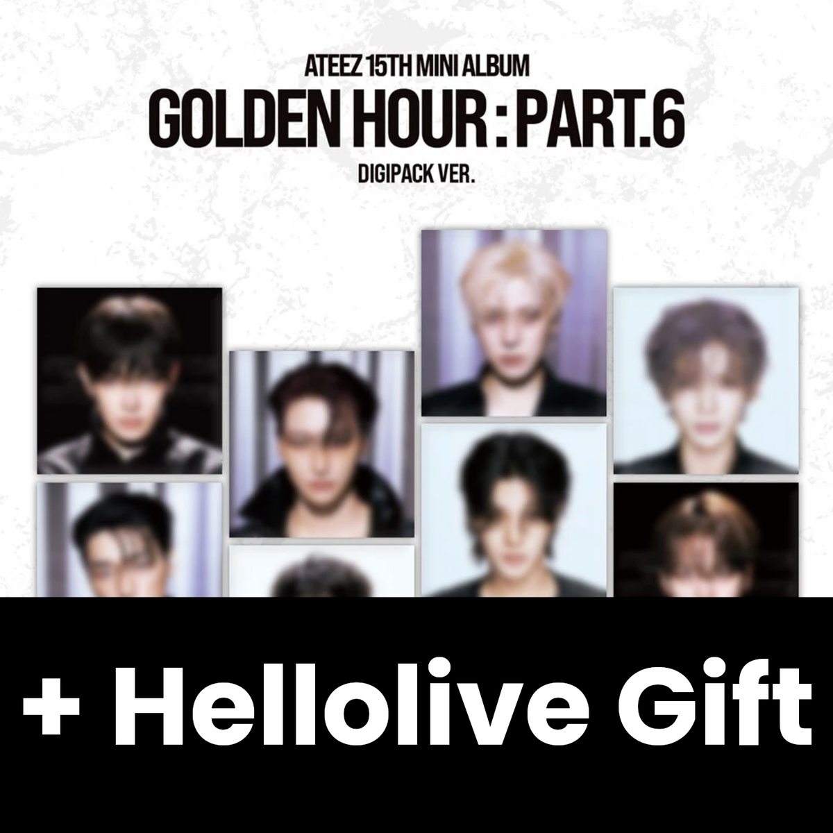 ATEEZ - GOLDEN HOUR : PART.6 (DIGIPACK VER.) + Hellolive Gift