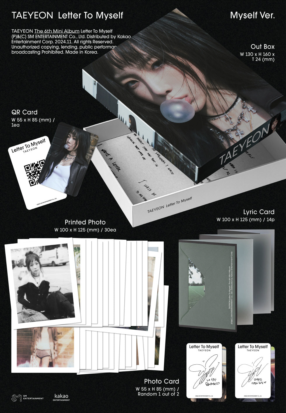 TAEYEON - LETTER TO MYSELF (MYSELF VER.) (SMART ALBUM)