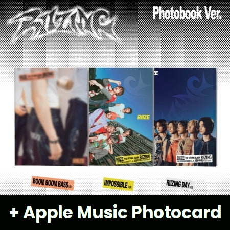 RIIZE - RIIZING (1ST MINI ALBUM) PHOTO BOOK VER. + Apple Music Photocard