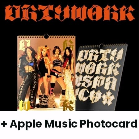 aespa Dirty Work applemusic　ラキドロ 4枚セット aespa Single Album - Dirty Work (Dirty Worker Ver.) +