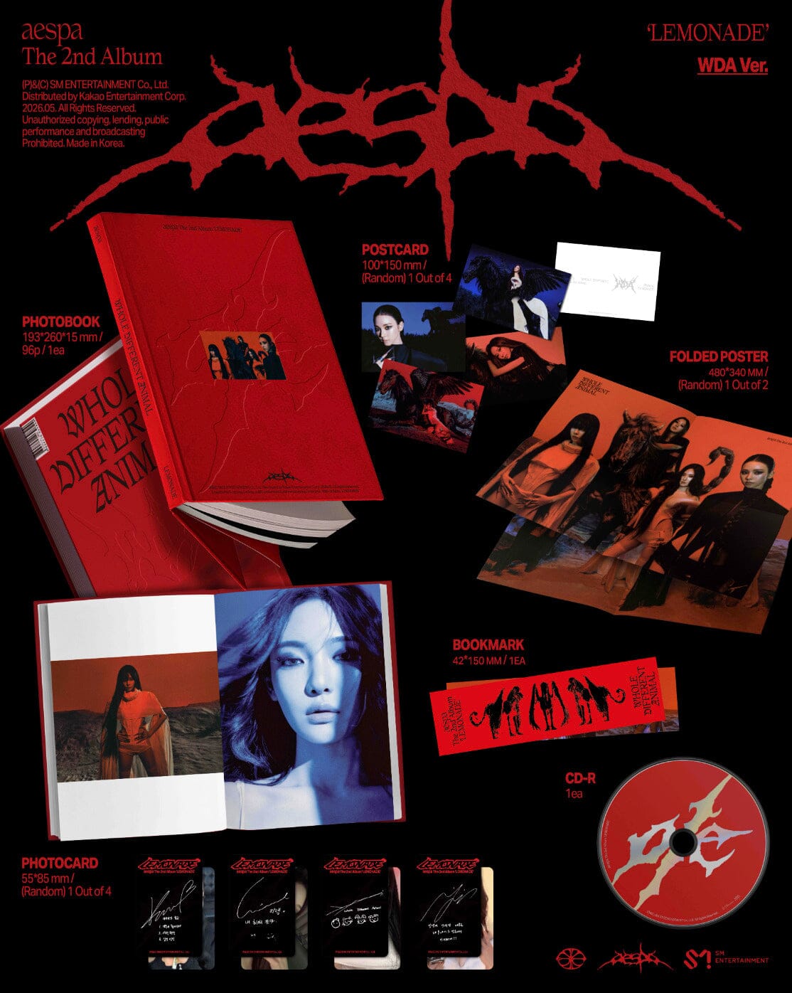 Aespa: Lemonade (WDA Version) kpop album