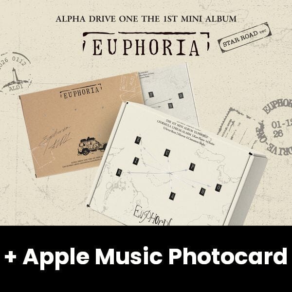 ALPHA DRIVE ONE - EUPHORIA (STAR ROAD VER.) + Apple Music Photocard