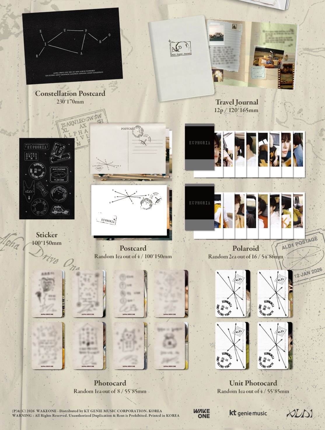 ALPHA DRIVE ONE - EUPHORIA (STAR ROAD VER.) + SOUNDWAVE PHOTOCARD
