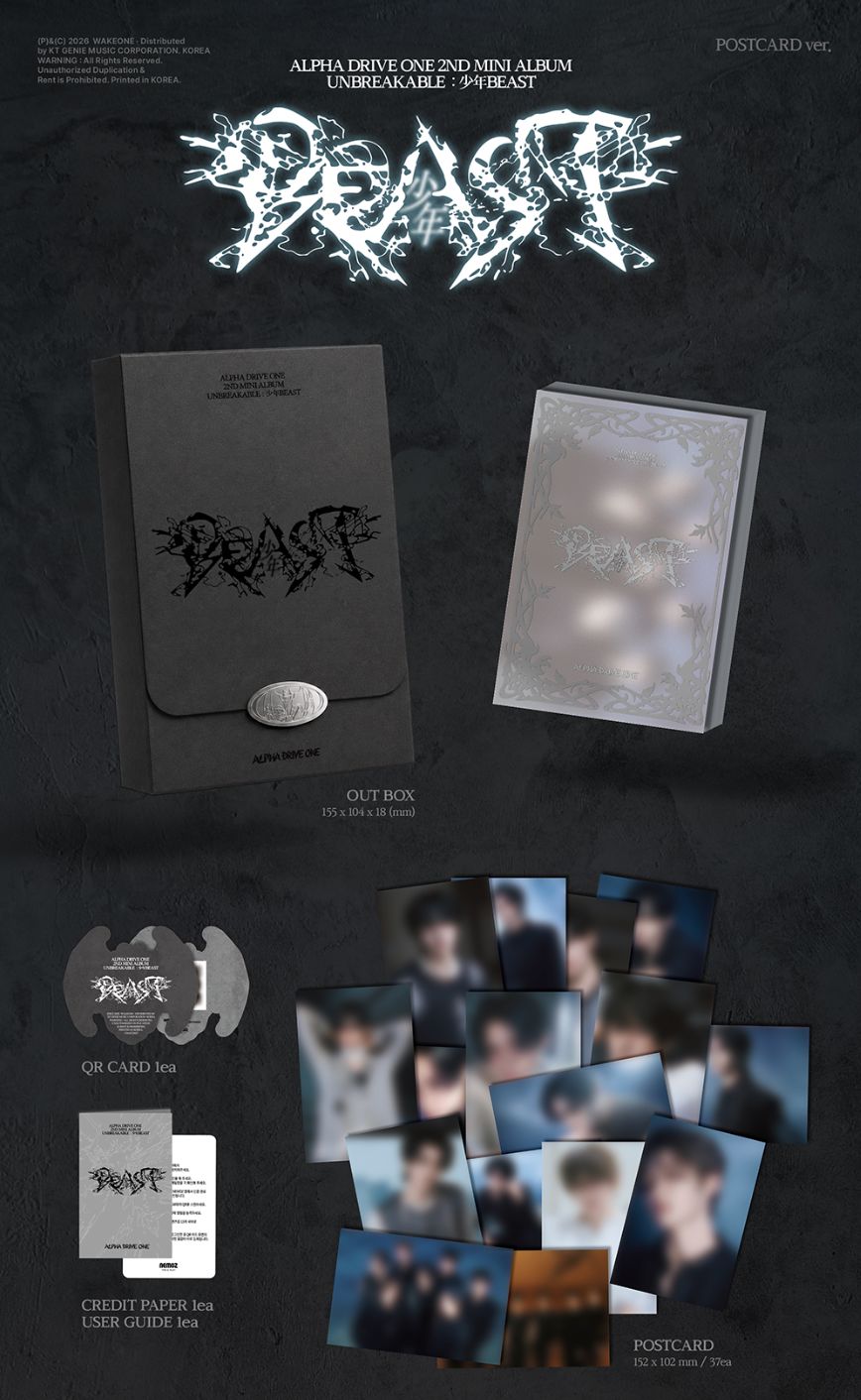 ALPHA DRIVE ONE - UNBREAKABLE : 少年BEAST (POSTCARD VER.)