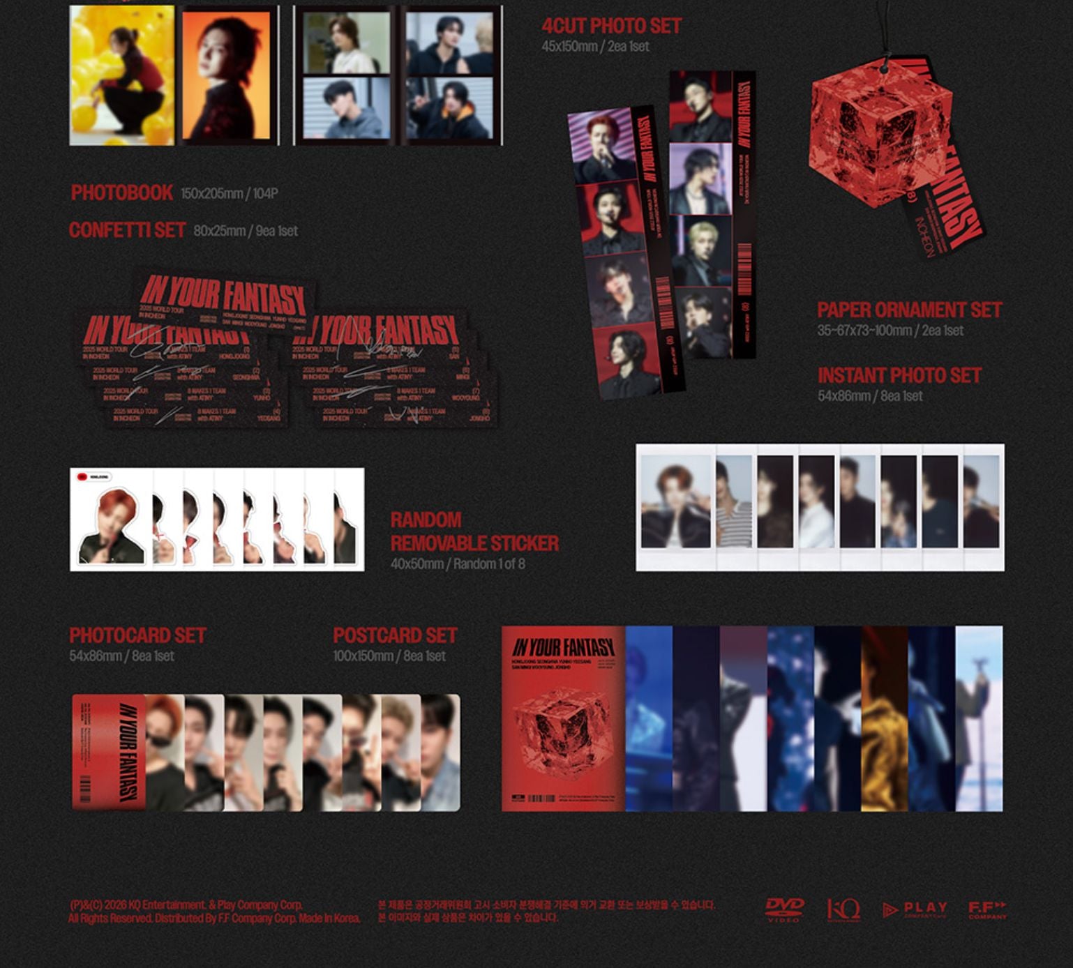 ATEEZ - 2025 WORLD TOUR 'IN YOUR FANTASY' IN INCHEON (DVD & PLAY CODE)